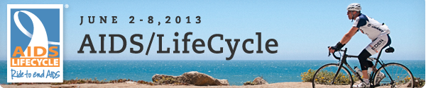 Make a tax-deductible contribution to AIDS/LifeCycle 2013 -- June 2-8, 2013