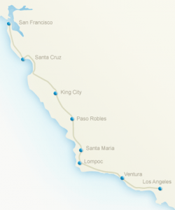 AIDSLifeCycle Route Map