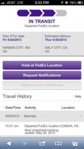 FedEx Shipping to ALC12