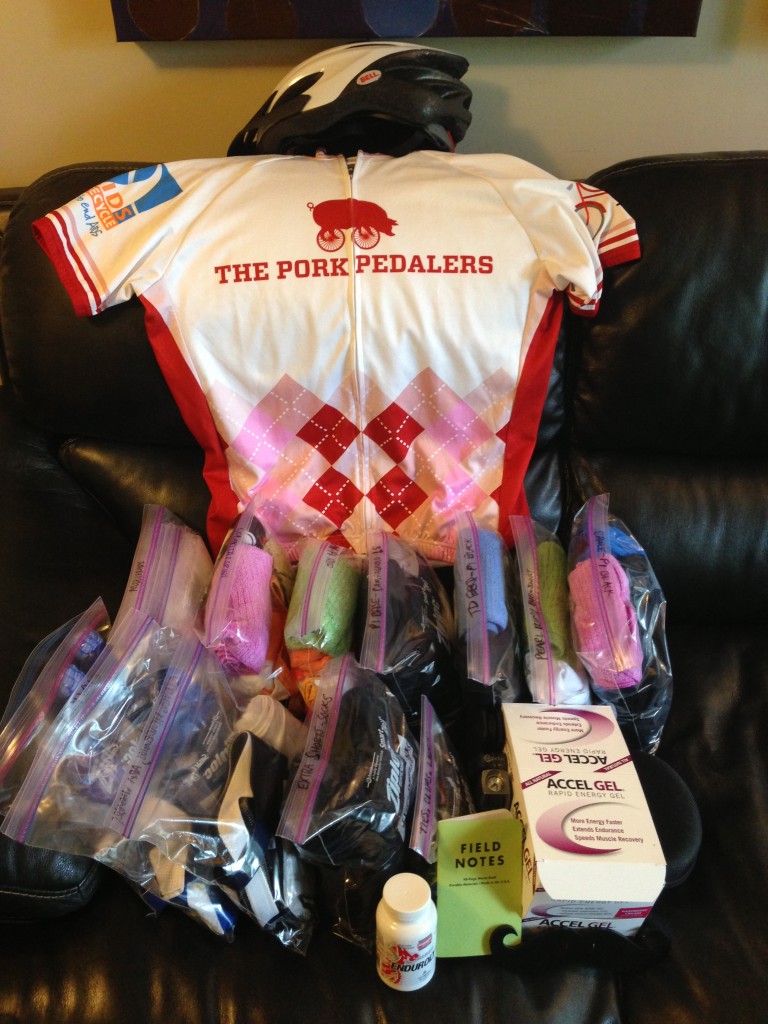 Packing for AIDS/LIfeCycle (ALC) 2013