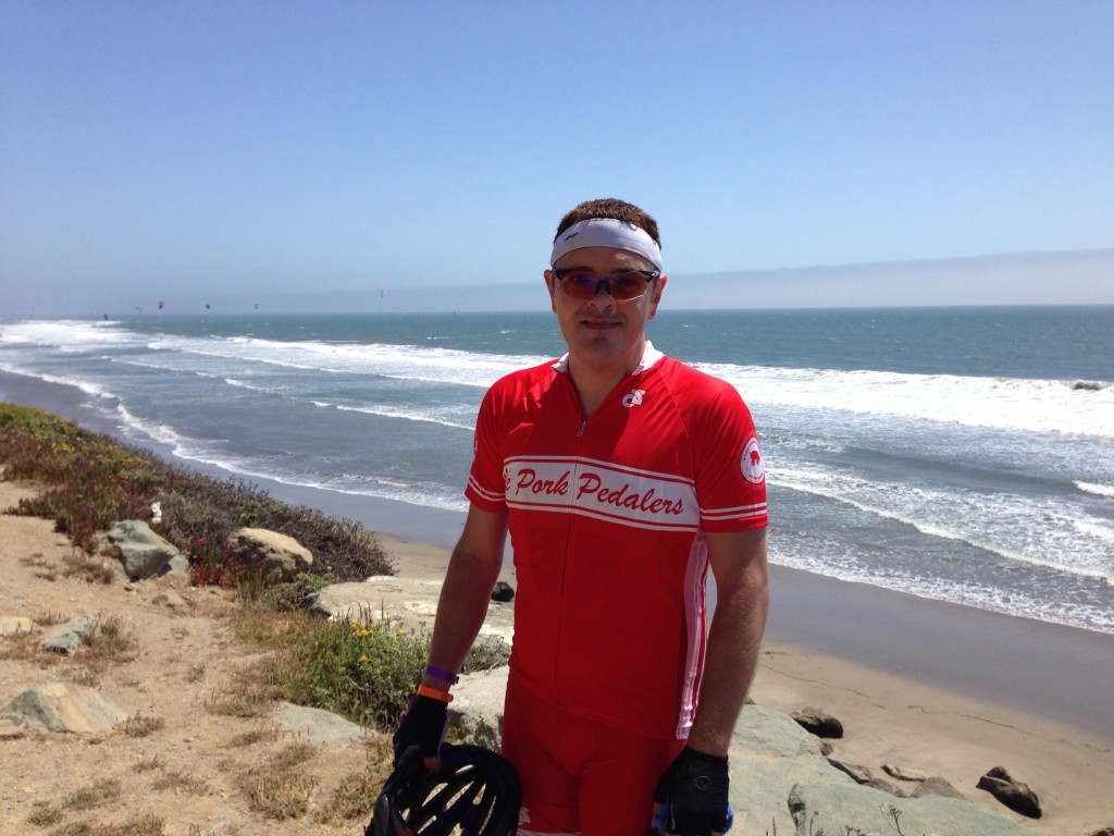 Garrett near Santa Cruz on Day One - ALC 2013